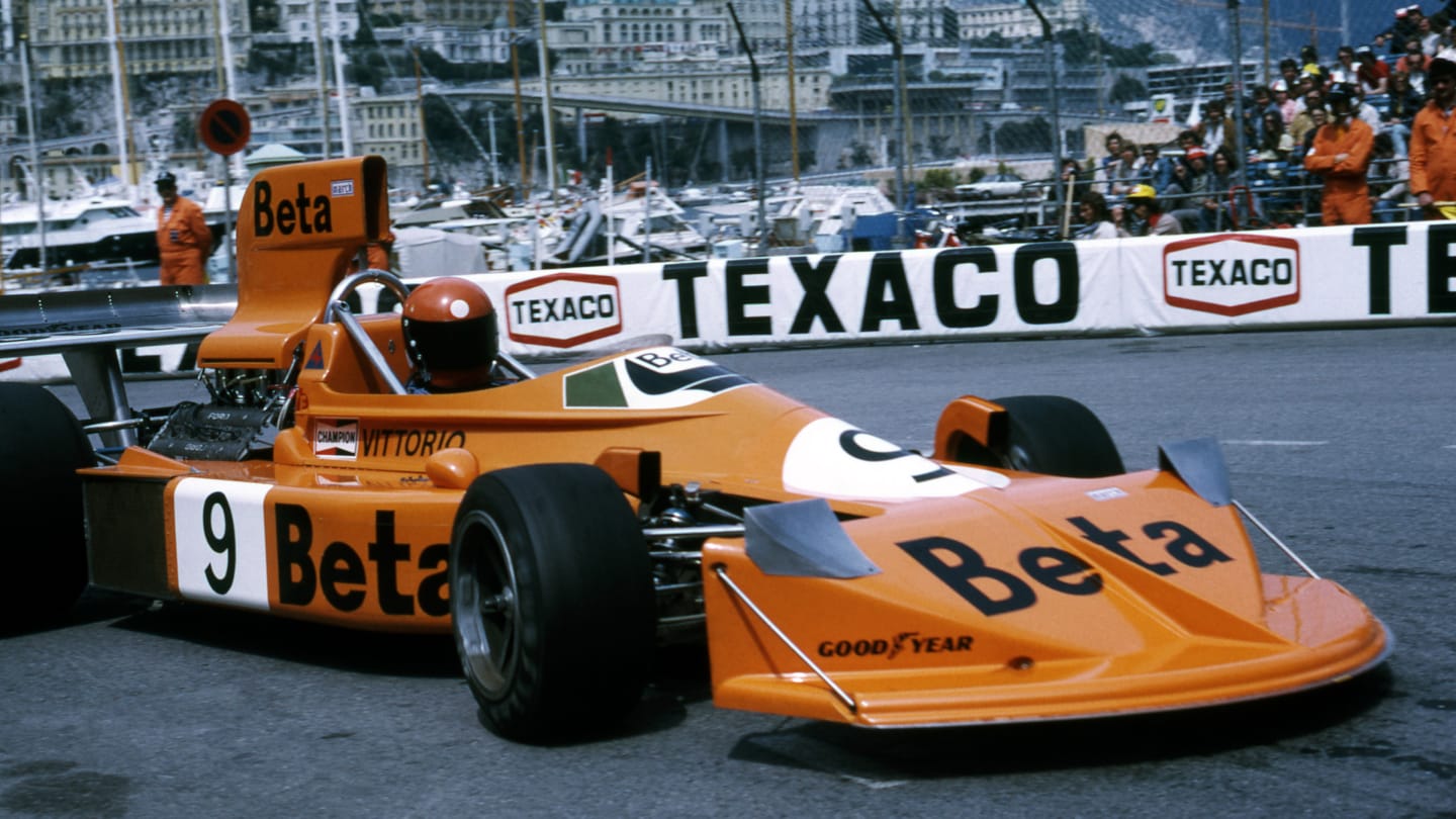 Vittorio Brambilla, March 751, retired from the Grand Prix after an accident. Formula One World Championship, Rd5, Monaco Grand Prix, Monte-Carlo, Monaco. 11 May 1975. © Sutton Motorsport Images