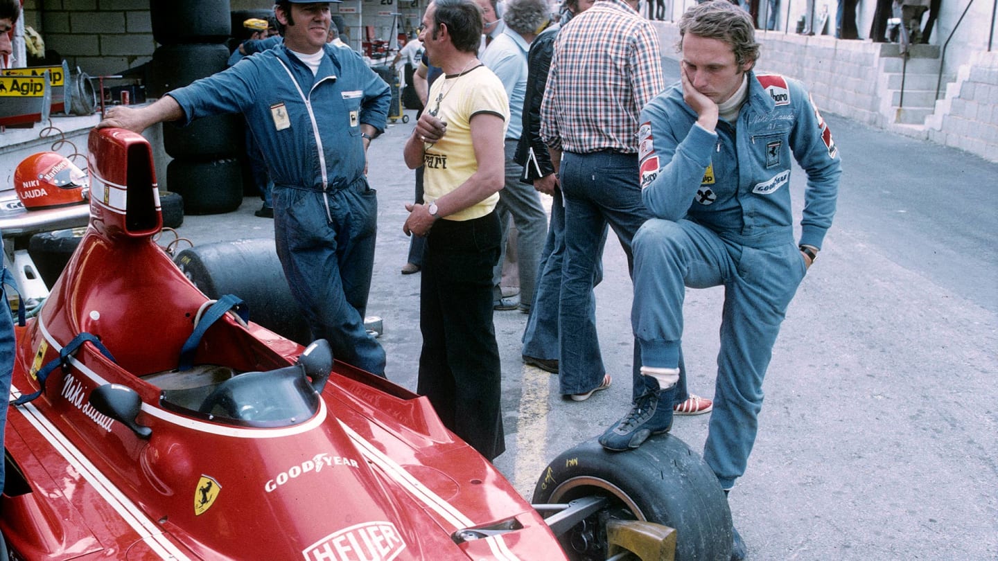 BRANDS HATCH, ENGLAND - JULY 01: Austrian F1 racing driver Niki Lauda at Brands Hatch on July 01,