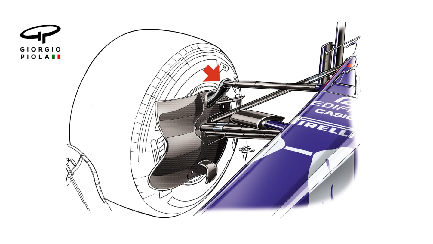 Toro Rosso SRT13 - front suspension