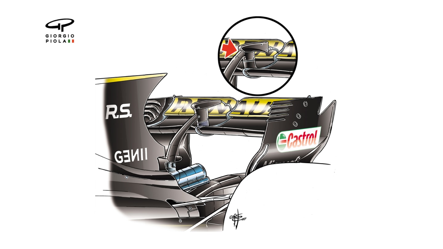 Renault R.S.17 - rear wing