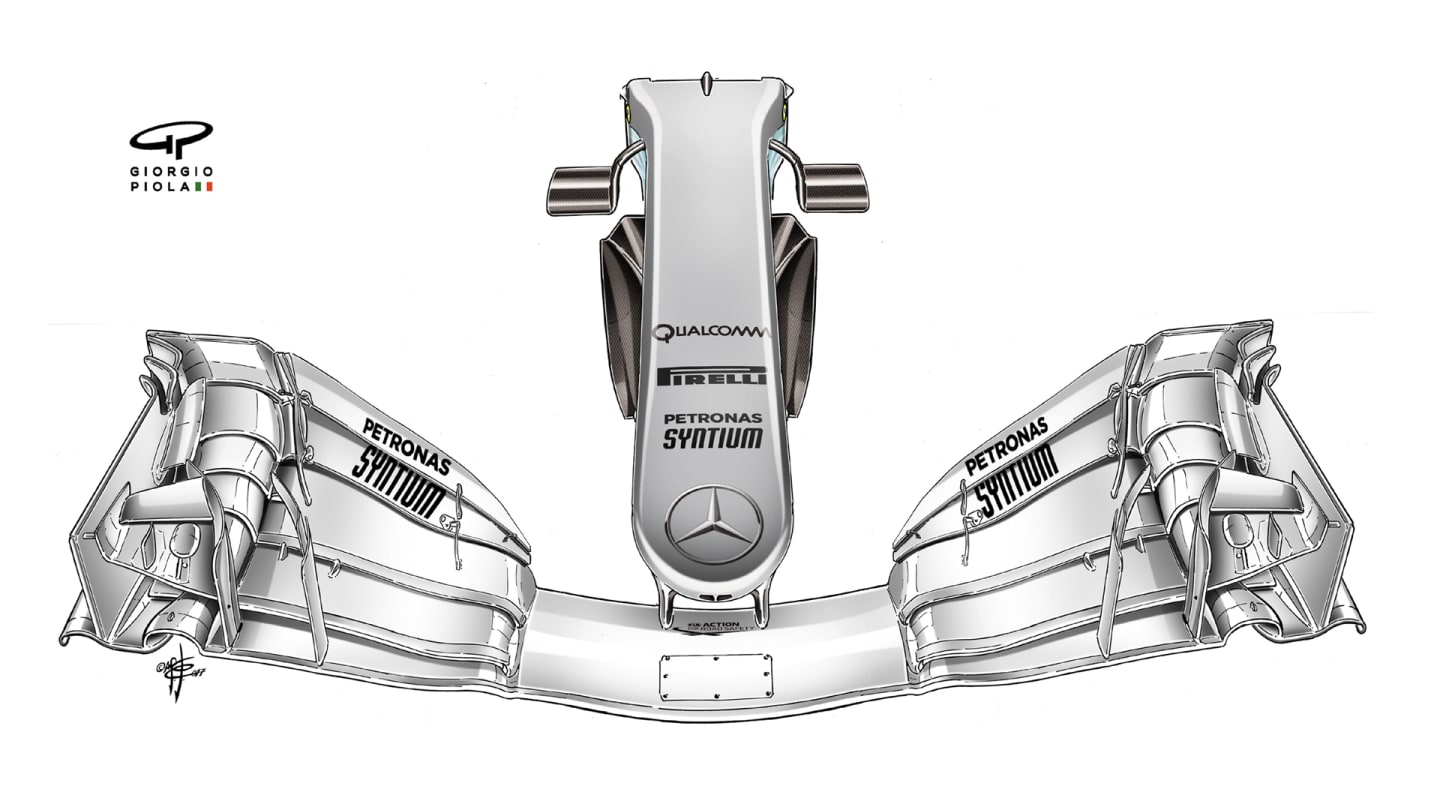 Mercedes F1 W08 - nose,
