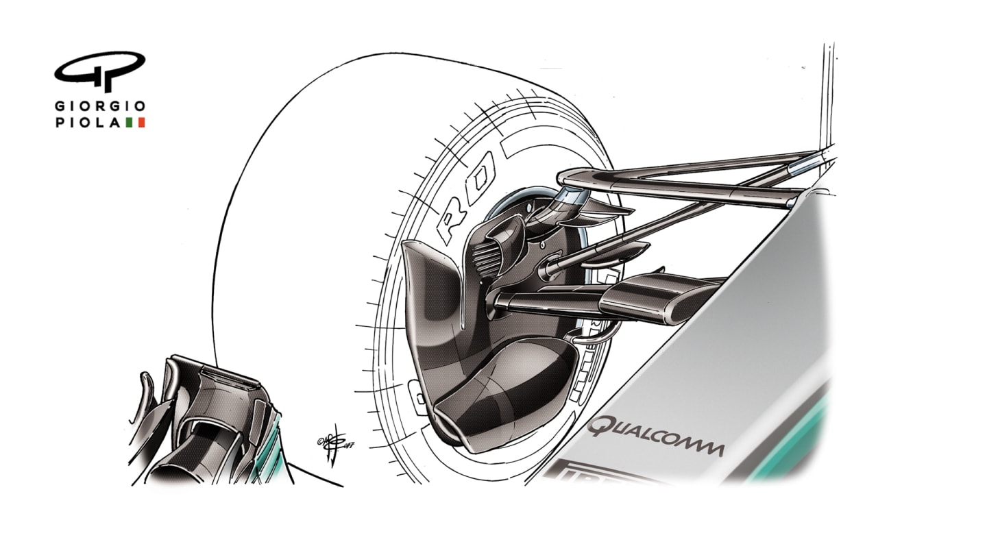 Mercedes F1 W08 - Monaco brake