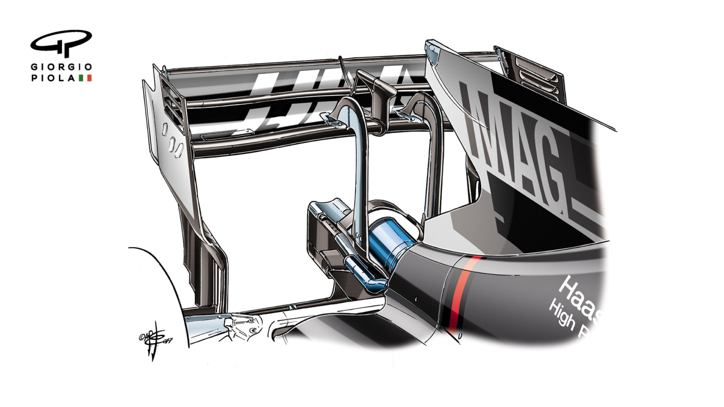 Haas VF-17 - Monza rear