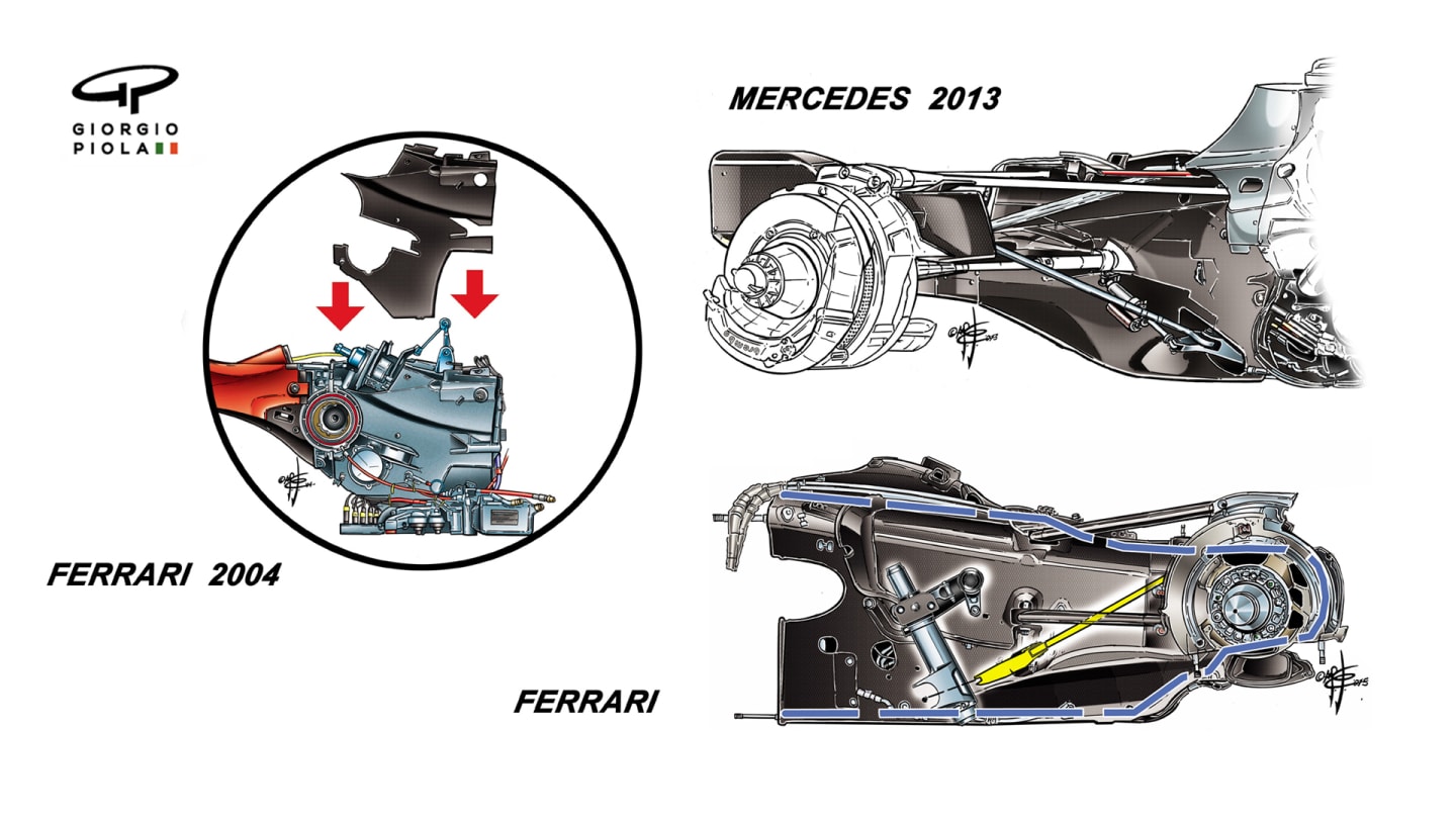 Mercedes, Ferrari - double gearbox