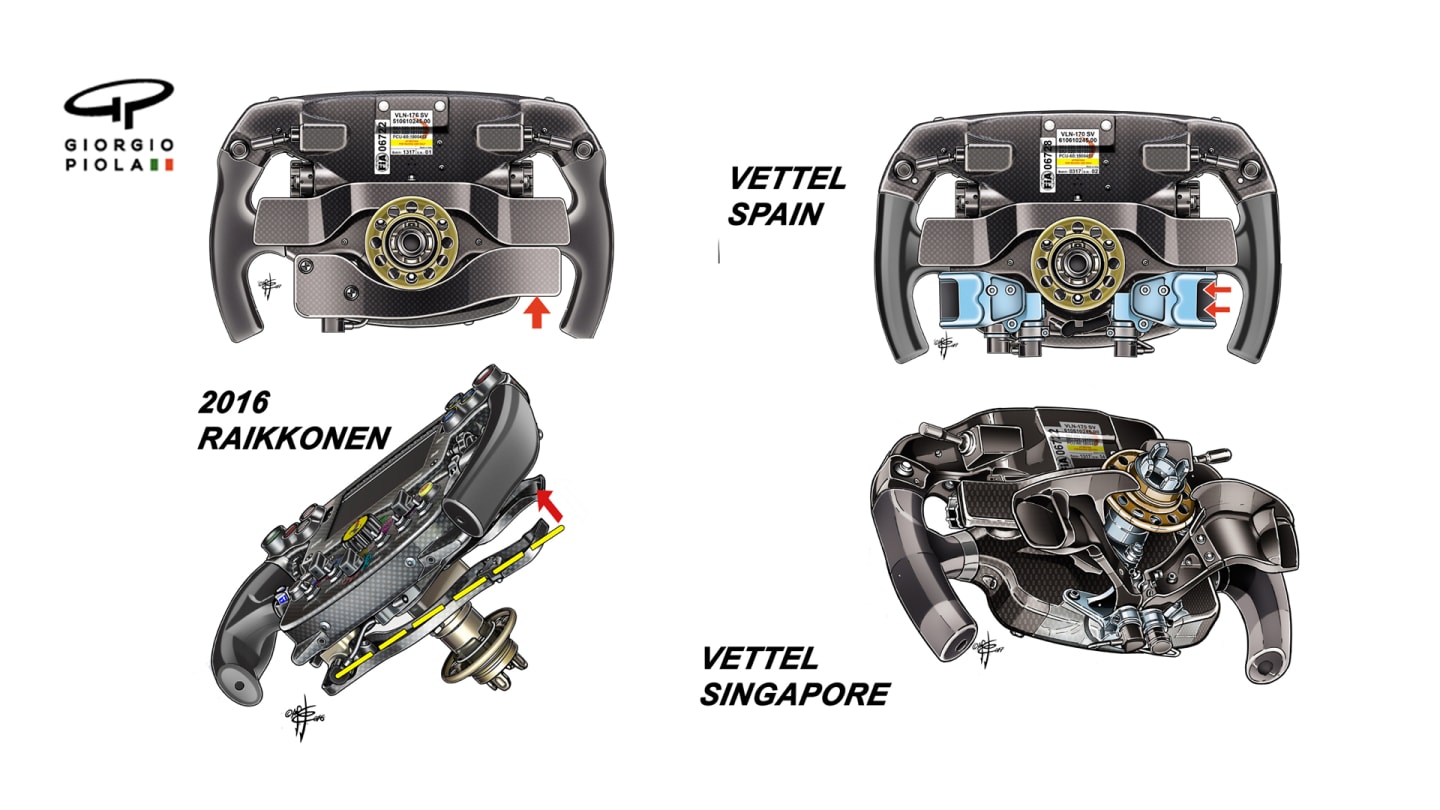 Ferrari SF70H - steering wheel
