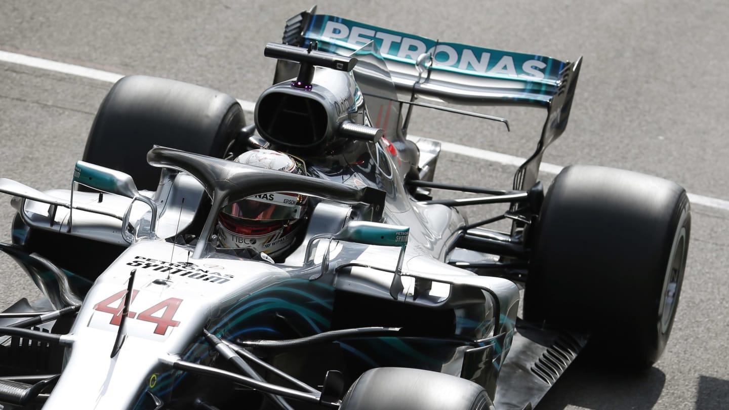 SPA-FRANCORCHAMPS, BELGIUM - AUGUST 24: Lewis Hamilton, Mercedes AMG F1 W09 during the Belgian GP