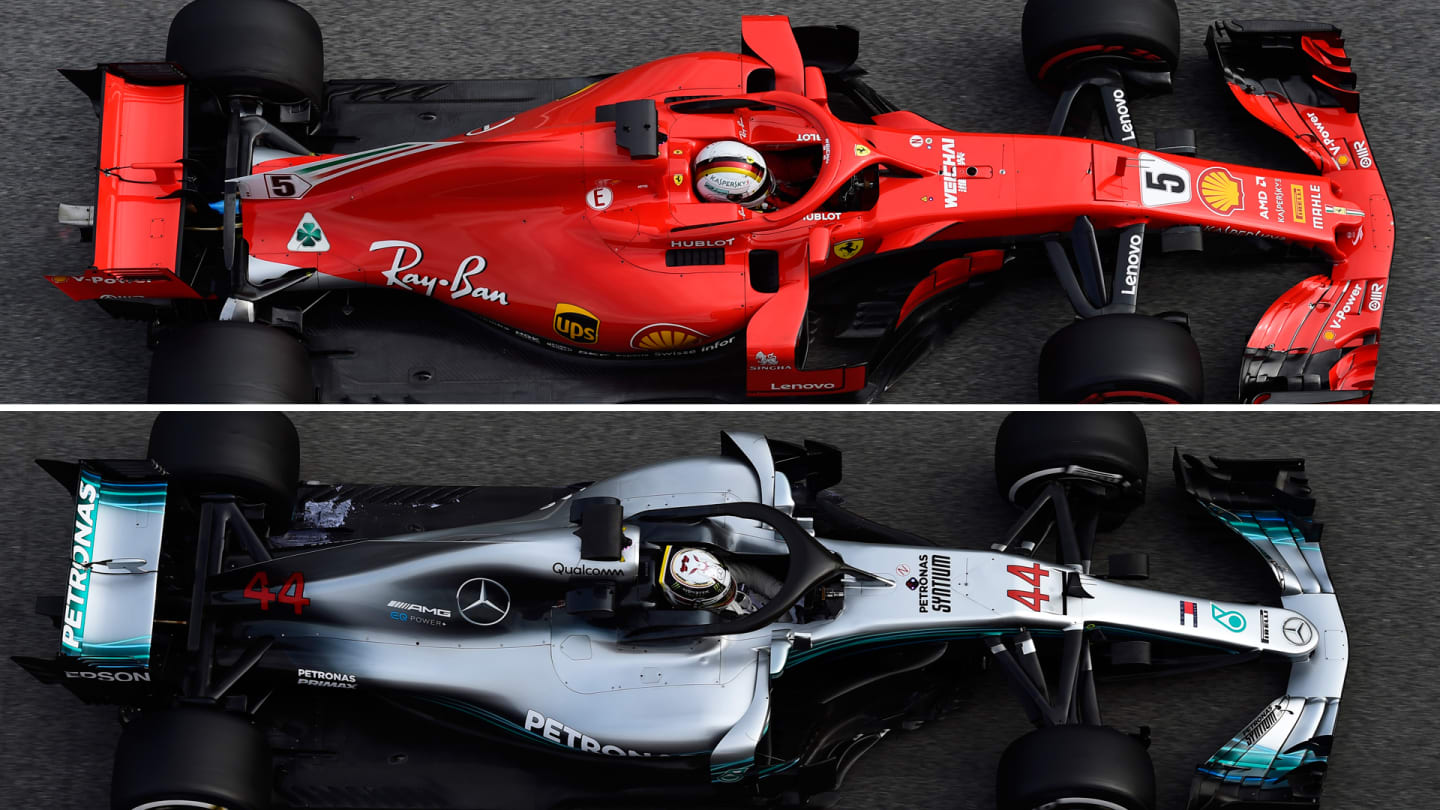 The SF71H and the Mercedes W09 now share an almost identical wheelbase. © Sutton Images