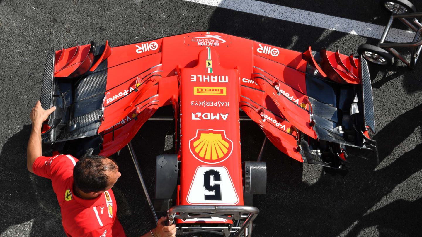 www.sutton-images.com

Ferrari SF-71H nose and front wings at Formula One World Championship, Rd8,