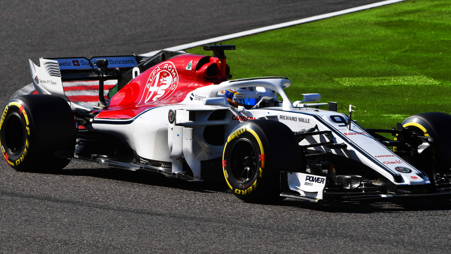 SUZUKA, JAPAN - OCTOBER 07: Marcus Ericsson, Alfa Romeo Sauber C37 during the Japanese GP at Suzuka