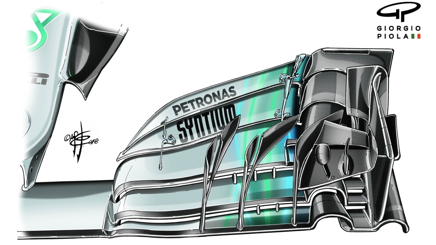 Mercedes front wing from