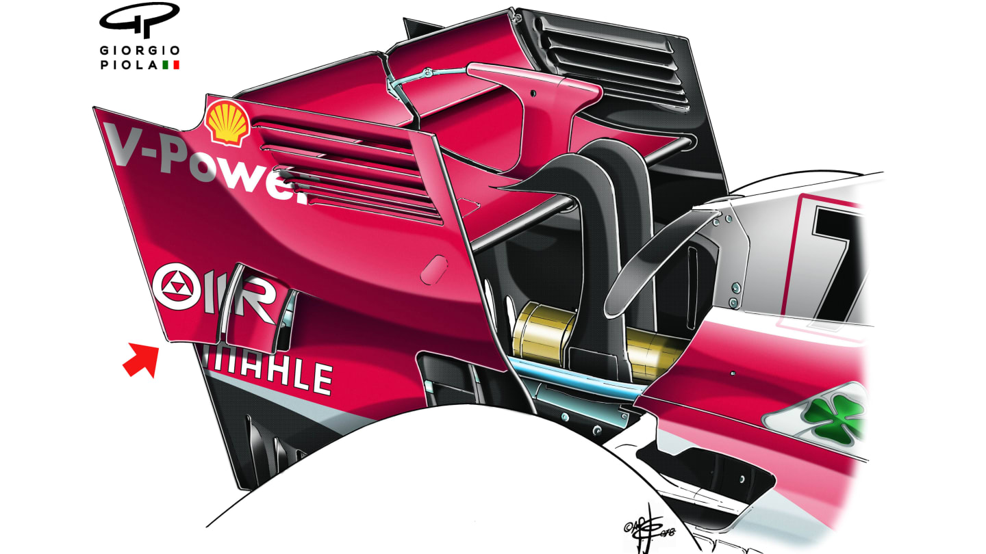 128-018 FERRARI R  WING 