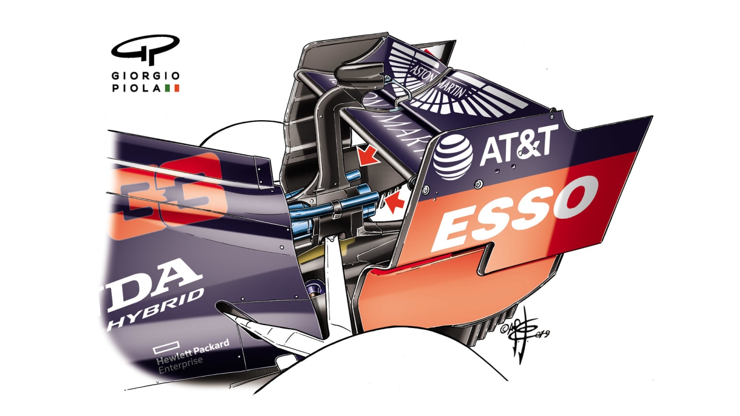 Red Bull rear wing,