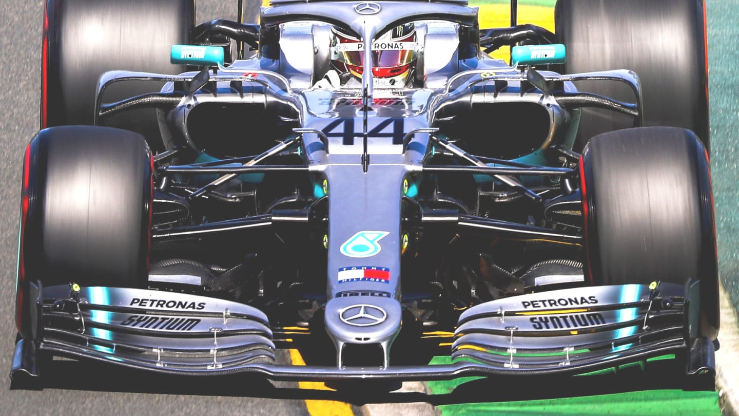 Mercedes' front wing for the first rounds of the 2019 championship