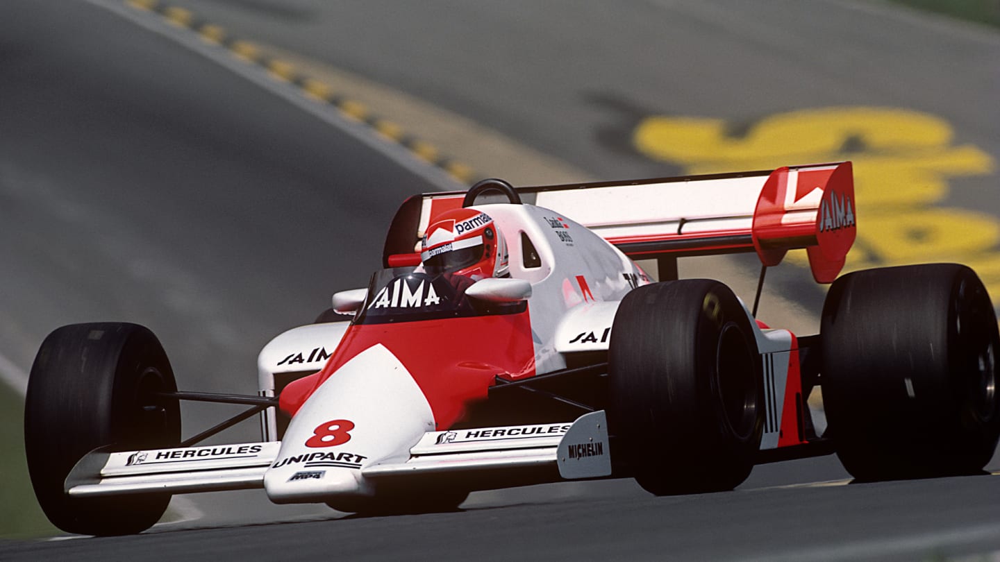 Niki Lauda, McLaren-TAG MP4/2, Grand Prix of Great Britain, Brands Hatch, 22 July 1984. Niki Lauda