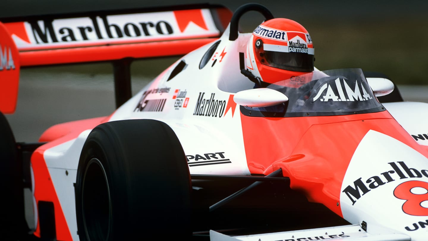 Niki Lauda, McLaren-TAG MP4/1E, Grand Prix of Netherlands, Zandvoort, 28 August 1983. (Photo by
