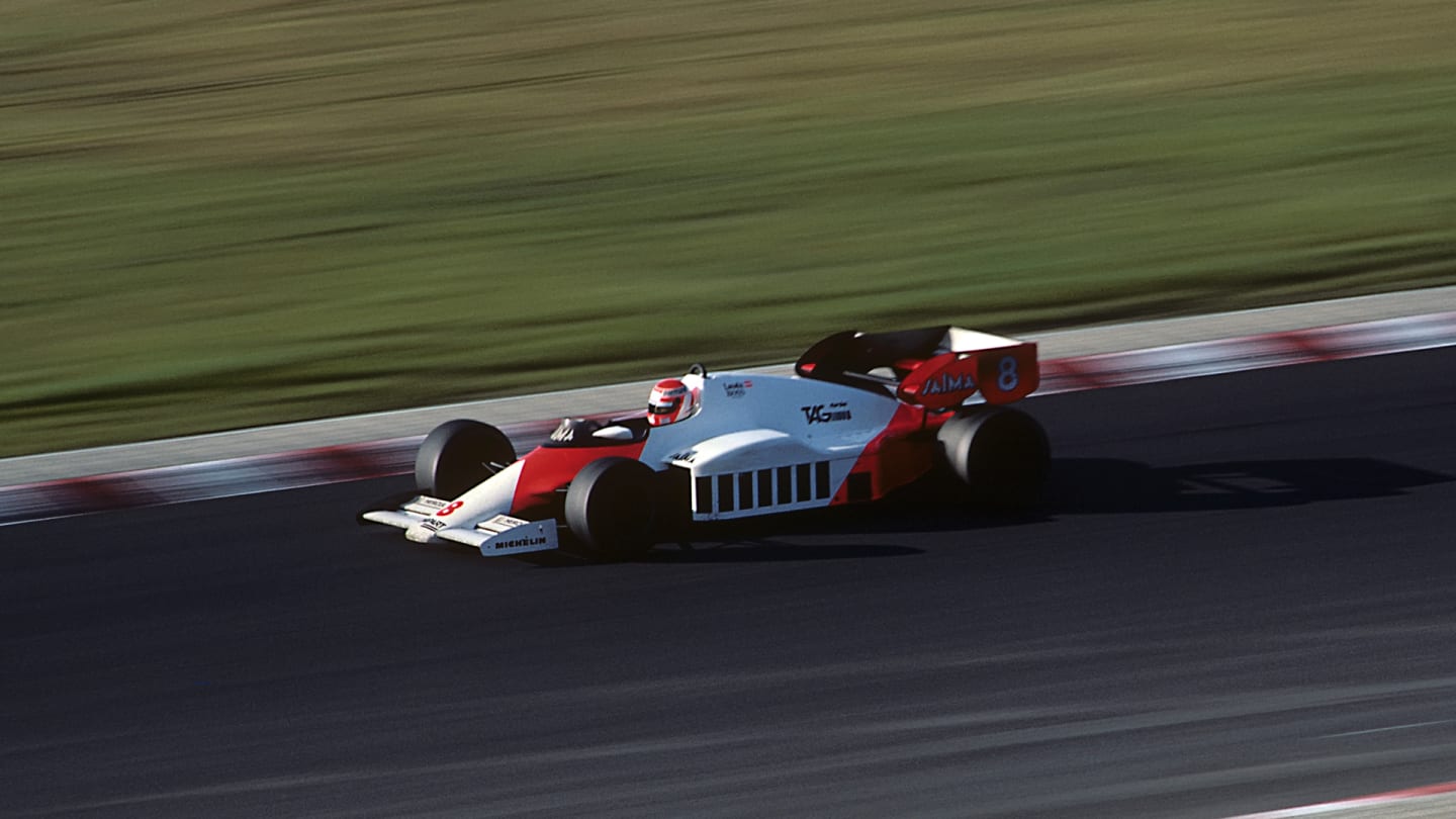 Niki Lauda, McLaren-TAG MP4/2, Grand Prix of Nurburgring, Nurburgring, 05 August 1984. (Photo by