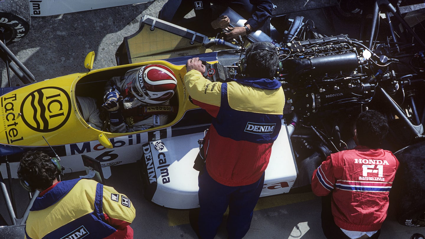 Nelson Piquet, Williams-Honda FW11, Grand Prix of Spain, Circuito de Jerez, 13 April 1986. (Photo