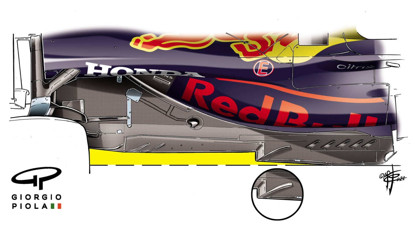 Red Bull introduced their Z-shaped floor at the start of the season