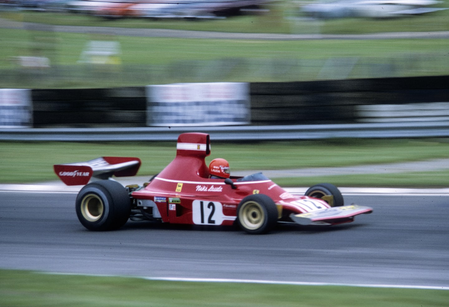 BRANDS HATCH, ENGLAND - JULY 01:  Austrian F1 racing driver Niki Lauda in action at Brands Hatch on
