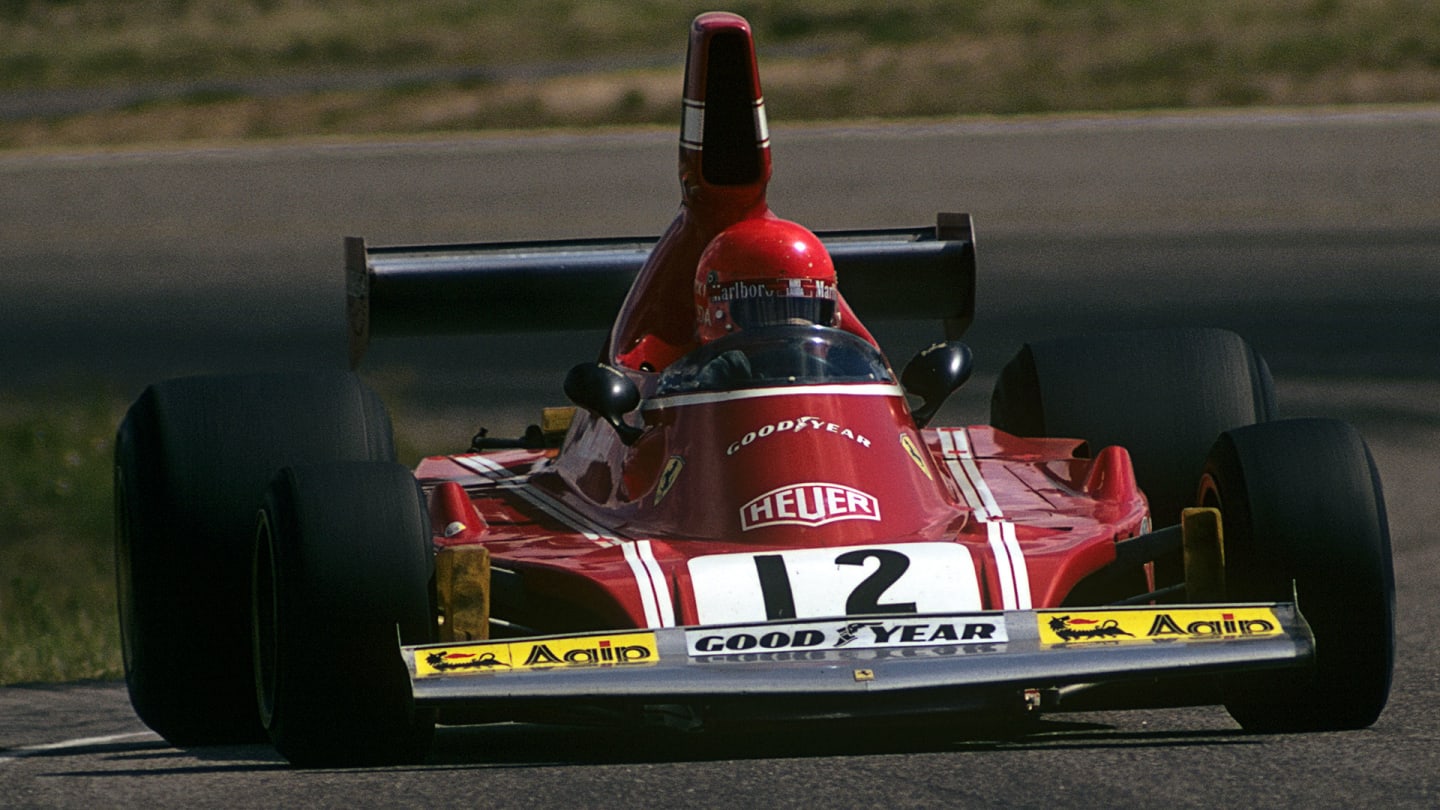 Niki Lauda, Ferrari 312B3-74, Grand Prix of Germany, Nurburgring, 04 August 1974. (Photo by