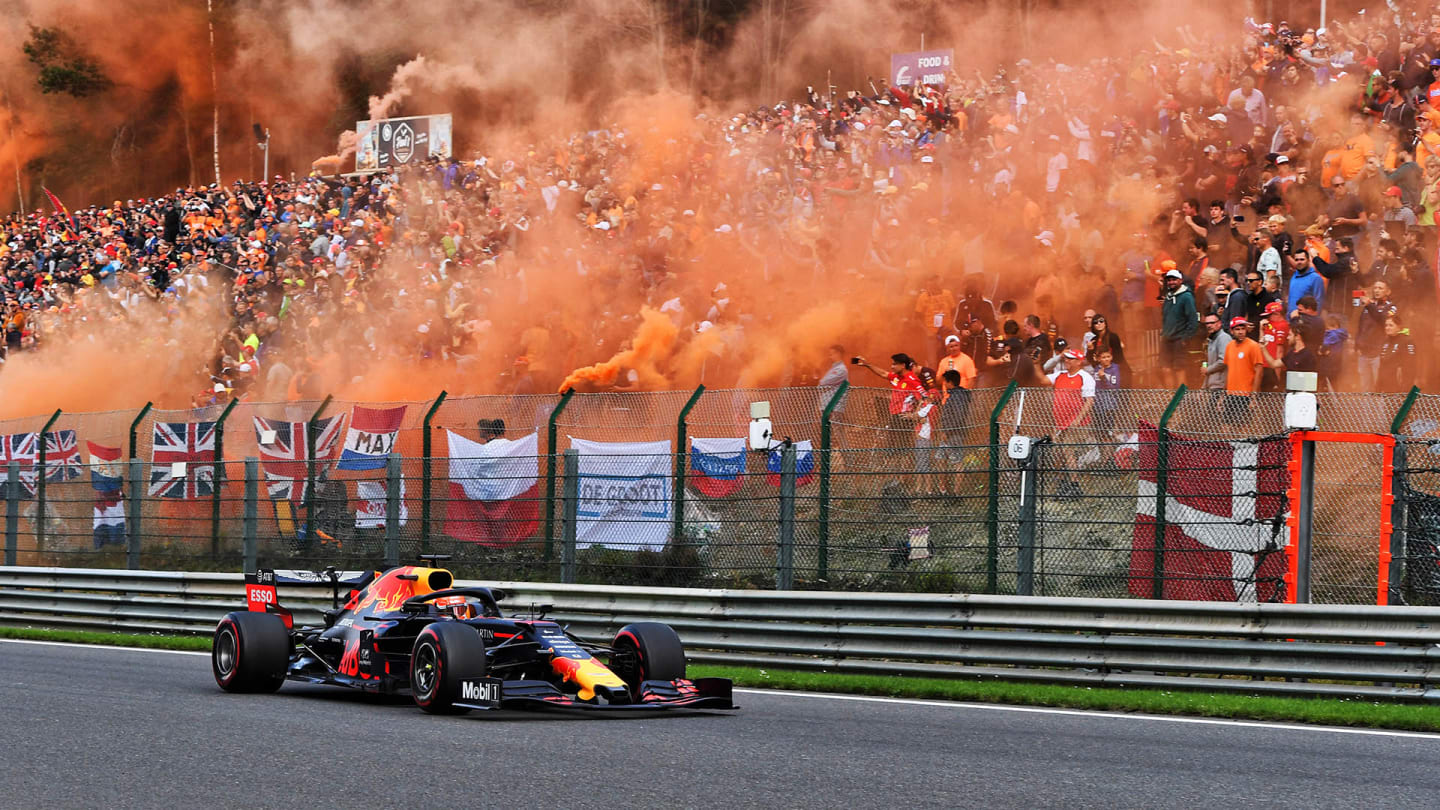 Max Verstappen (NLD) Red Bull Racing RB15.
01.09.2019. Formula 1 World Championship, Rd 13, Belgian Grand Prix, Spa Francorchamps, Belgium, Race Day.
- www.xpbimages.com, EMail: requests@xpbimages.com - copy of publication required for printed pictures. Every used picture is fee-liable. © Copyright: Price / XPB Images