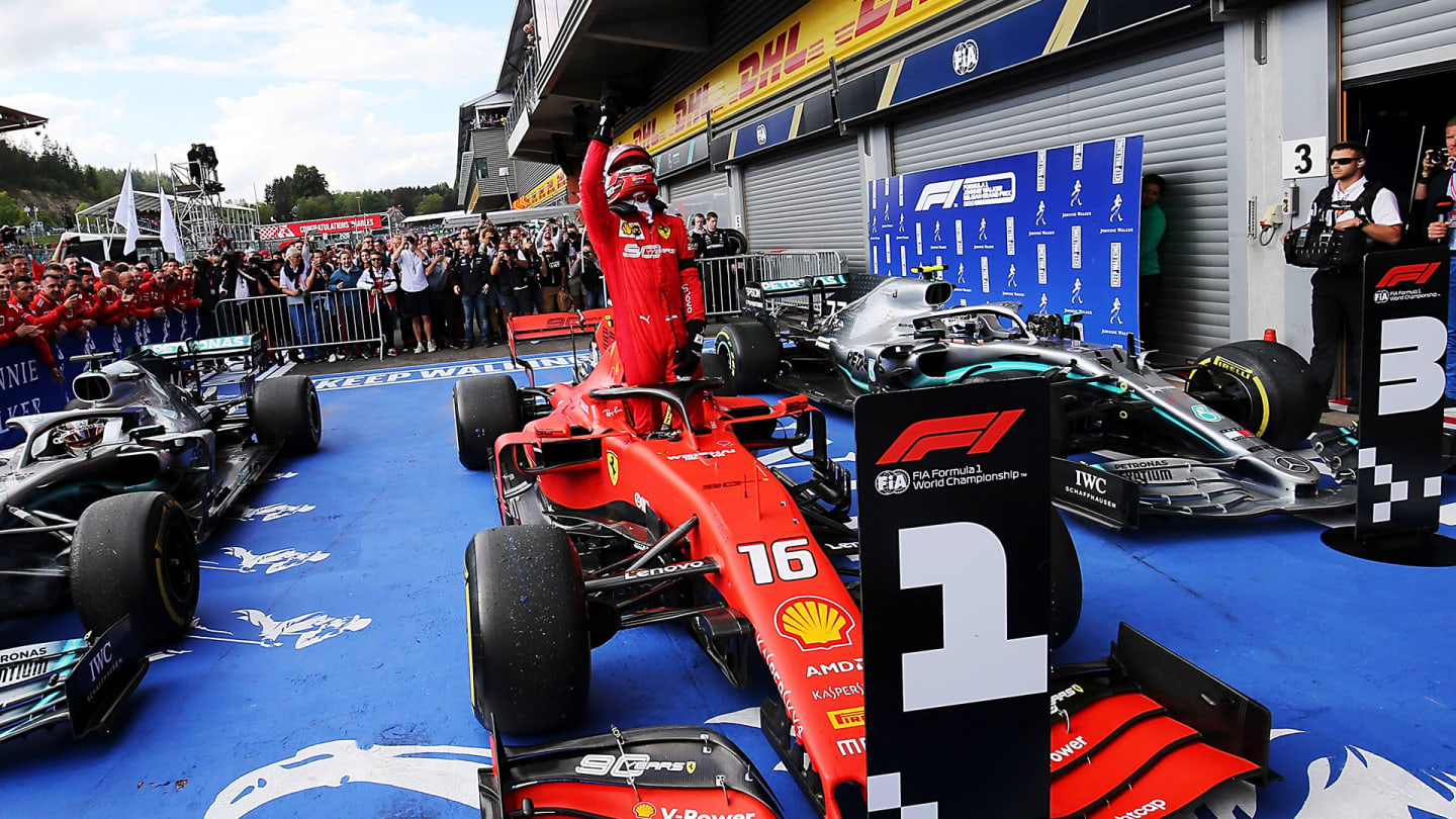 Race winner Charles Leclerc (MON) Ferrari SF90 celebrates in parc ferme.
01.09.2019. Formula 1