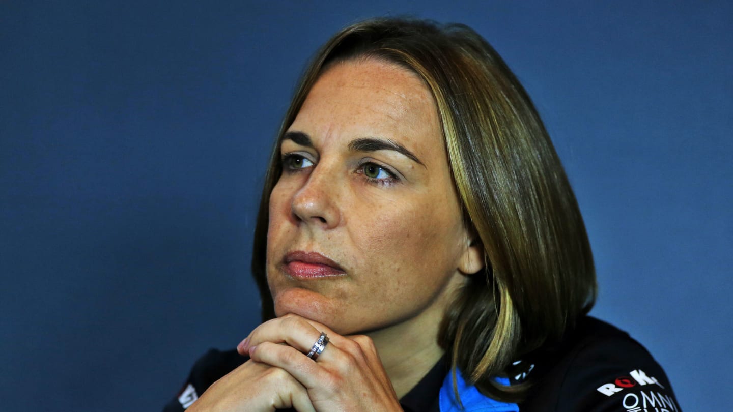 Claire Williams (GBR) Williams Racing Deputy Team Principal in the FIA Press Conference.
06.09.2019. Formula 1 World Championship, Rd 14, Italian Grand Prix, Monza, Italy, Practice Day.
- www.xpbimages.com, EMail: requests@xpbimages.com - copy of publication required for printed pictures. Every used picture is fee-liable. © Copyright: Moy / XPB Images