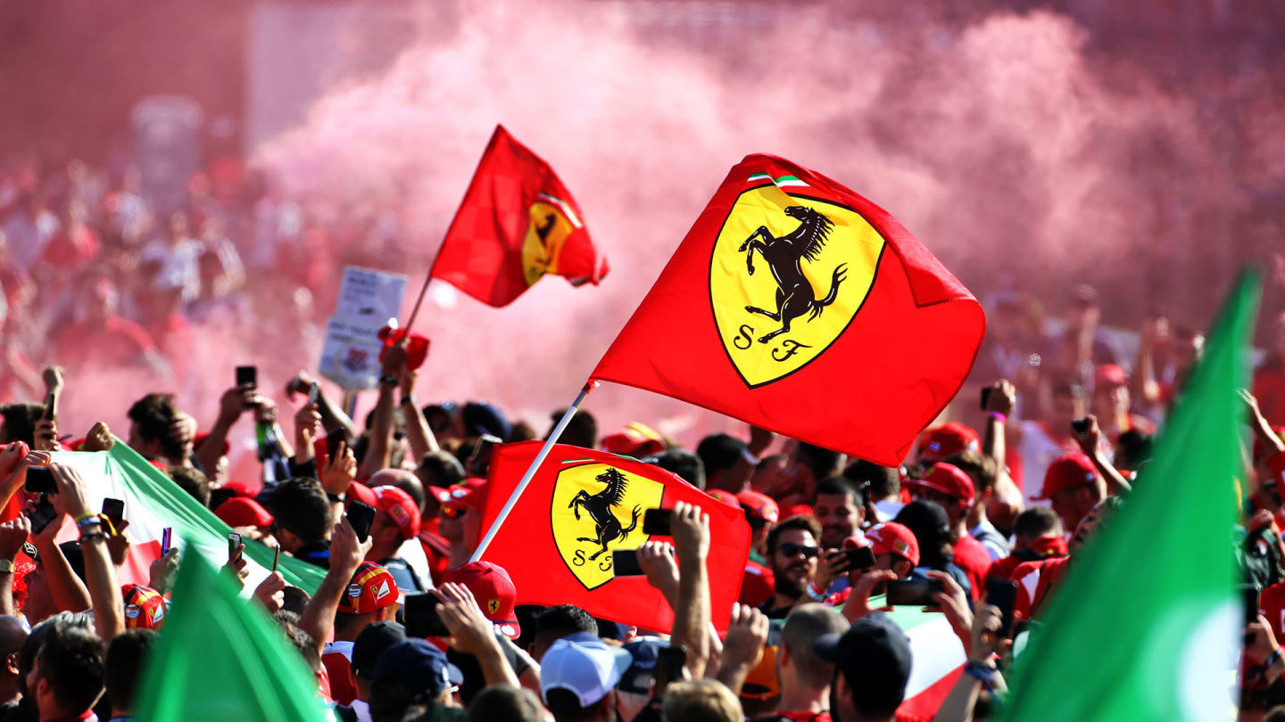 Ferrari fans celebrate at the podium.
08.09.2019. Formula 1 World Championship, Rd 14, Italian