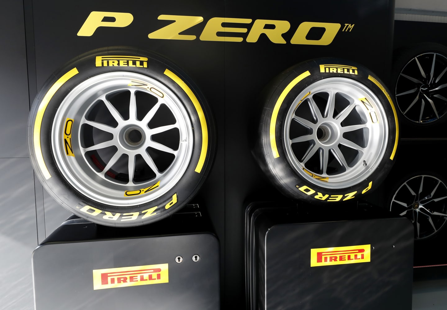 AUTODROMO NAZIONALE MONZA, ITALY - SEPTEMBER 07: New 18 inch Pirelli tyers for 2010 during the