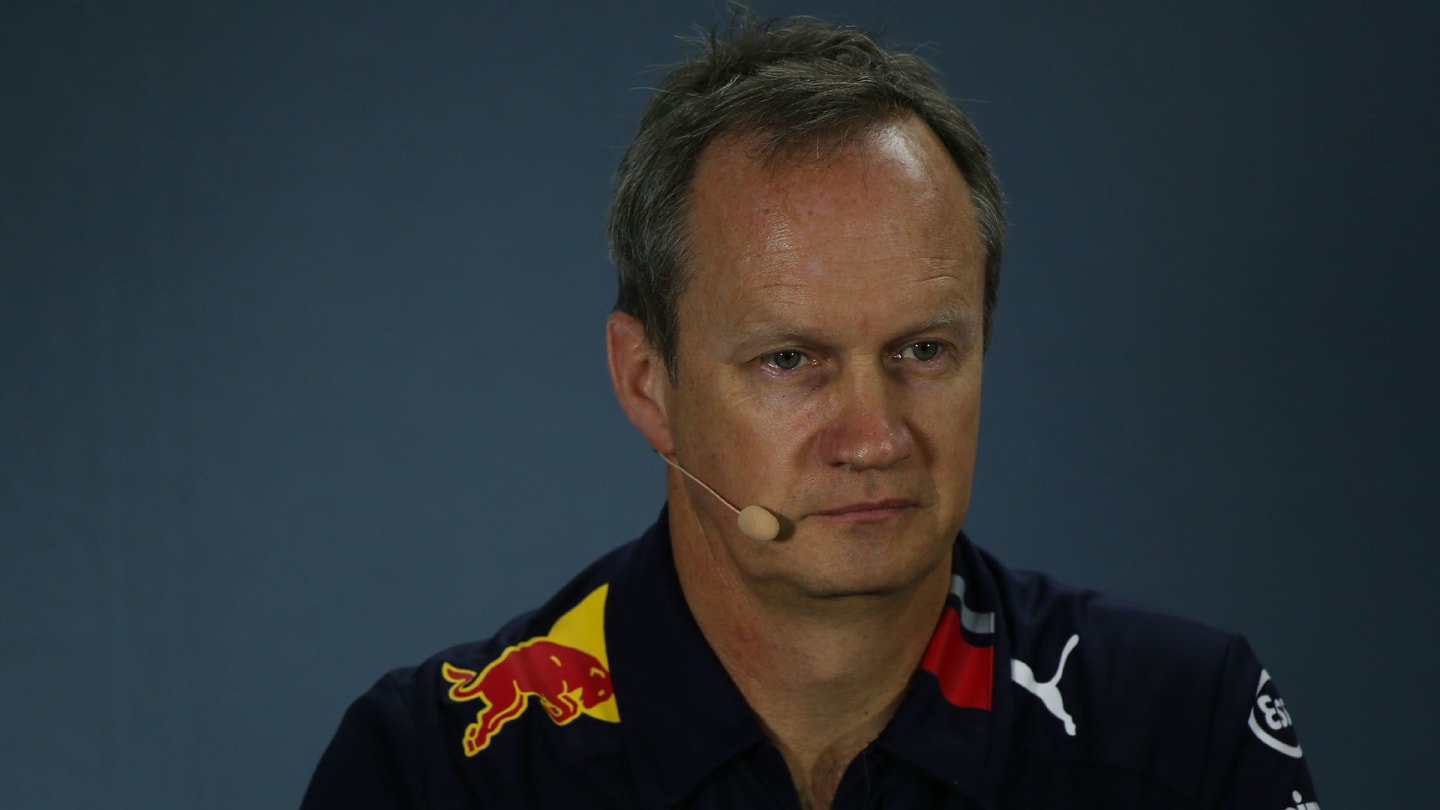 Paul Monaghan (GBR) Red Bull Racing Chief Engineer.
 ,Press conference.
27.09.2019. Formula 1 World Championship, Rd 16, Russian Grand Prix, Sochi Autodrom, Sochi, Russia, Practice Day.
- www.xpbimages.com, EMail: requests@xpbimages.com - copy of publication required for printed pictures. Every used picture is fee-liable. © Copyright: Batchelor / XPB Images