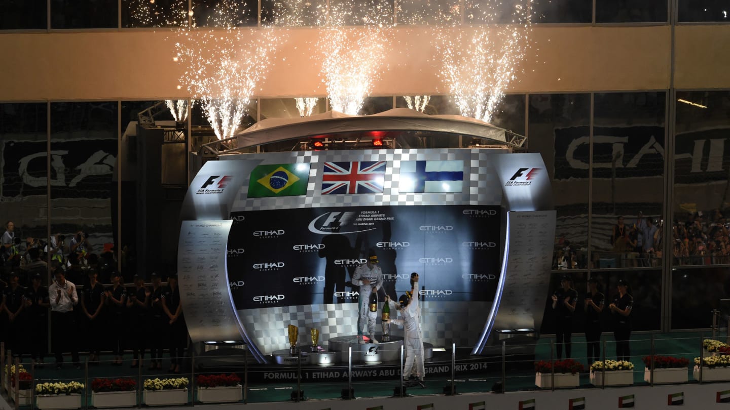 Podium and results:
1st Lewis Hamilton (GBR) Mercedes AMG F1, left.
2nd Felipe Massa (BRA) Williams