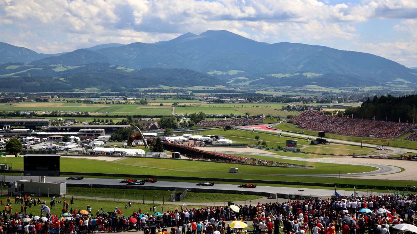 RED BULL RING, AUSTRIA - JULY 01: Race action during the Austrian GP at Red Bull Ring on July 01,