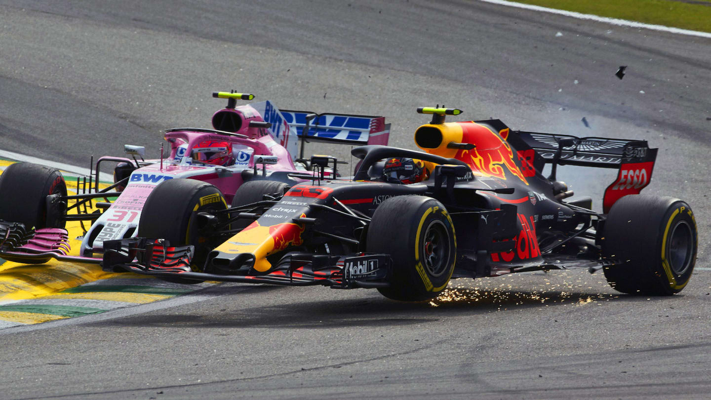 AUTÃ³DROMO JOSÃ© CARLOS PACE, BRAZIL - NOVEMBER 11: Max Verstappen, Red Bull Racing RB14, and