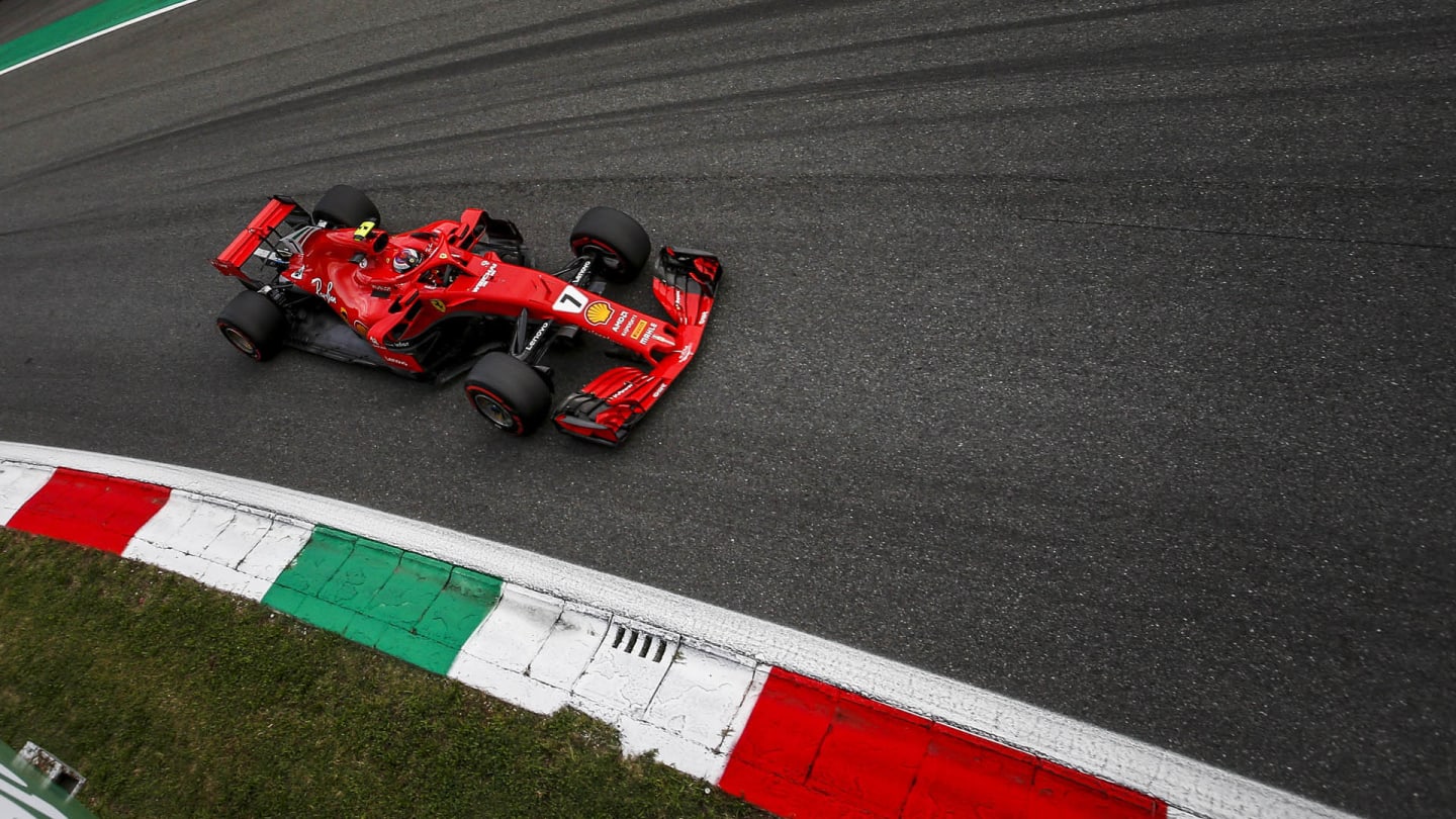 AUTODROMO NAZIONALE MONZA, ITALY - SEPTEMBER 01: Kimi Raikkonen, Ferrari SF71H during the Italian