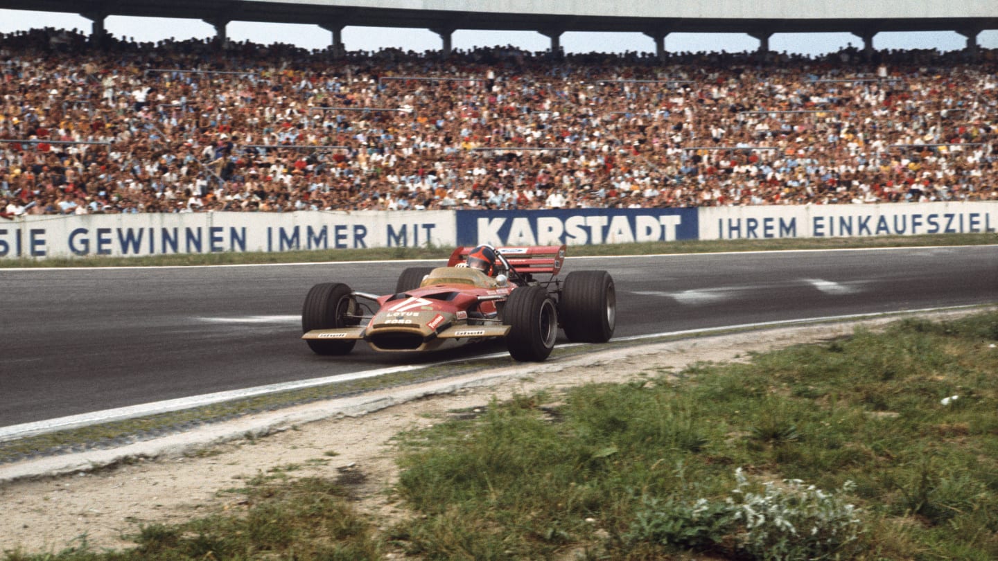Hockenheim, Germany. 31st July - 2nd August 1970. 
Emerson Fittipaldi, Lotus 49C Ford, 4th