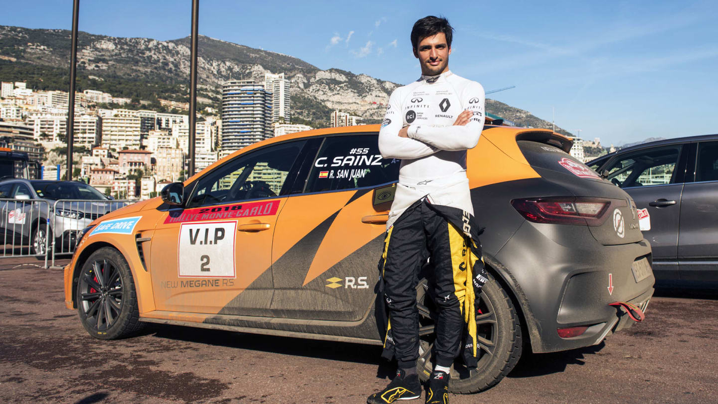 Carlos Sainz jr.(ESP) seen during FIA  World Rally Championship 2018 in Monte Carlo, Monaco on