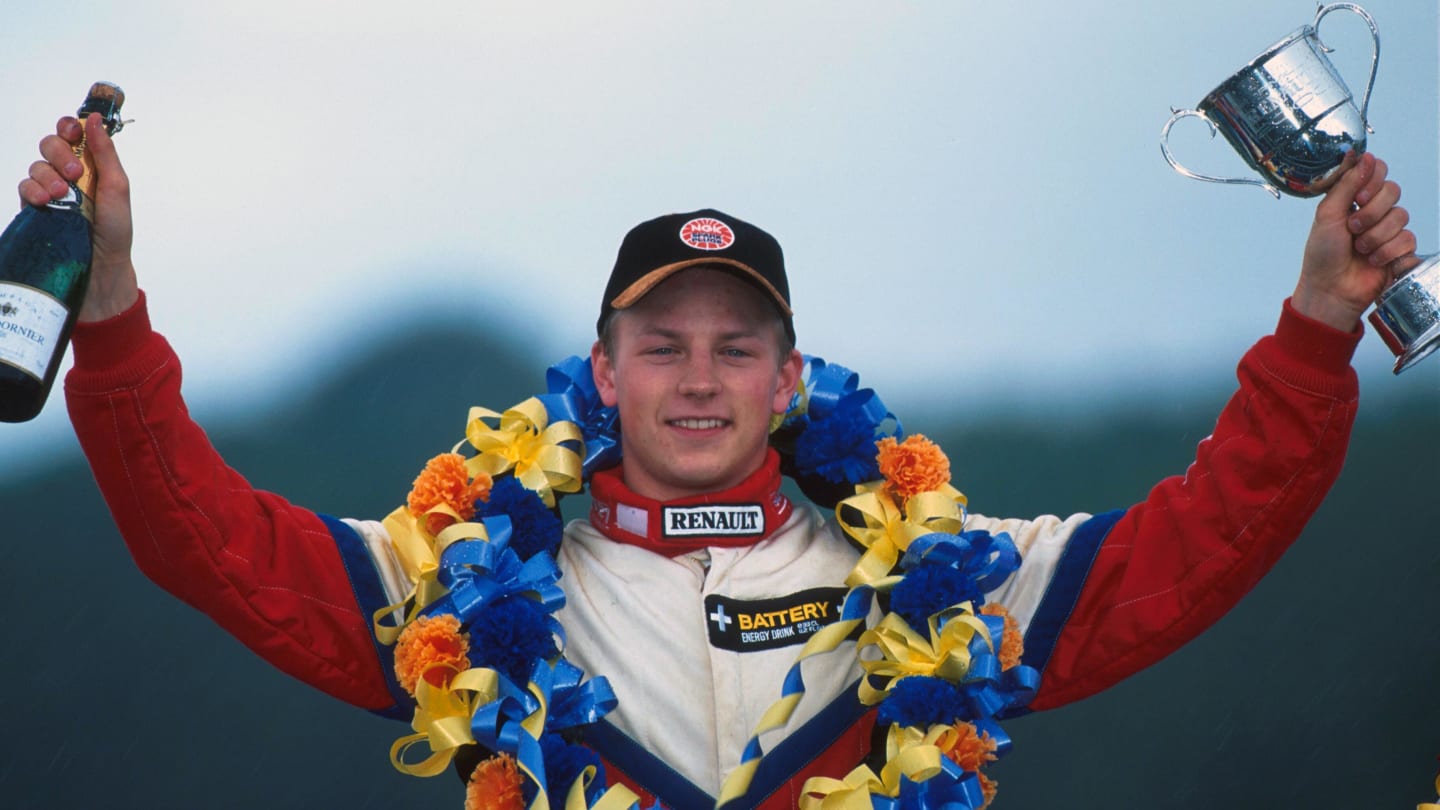 Kimi Raikkonen(FIN) Wins Formula Renault Sport Championship 2000, Driving for Sauber in