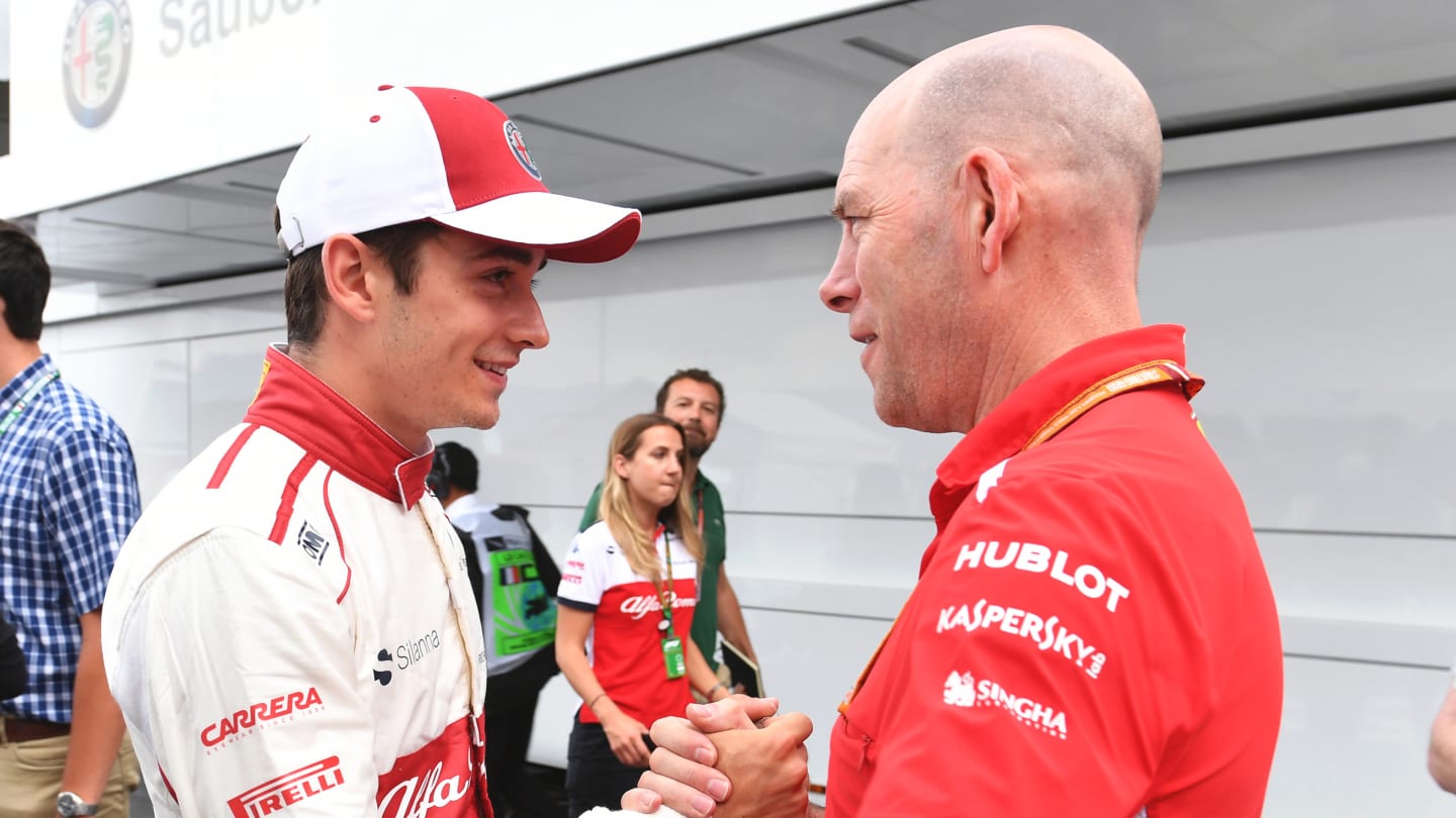 CIRCUIT PAUL RICARD, FRANCE - JUNE 23: Charles Leclerc (MON) Alfa Romeo Sauber F1 Team celebrates