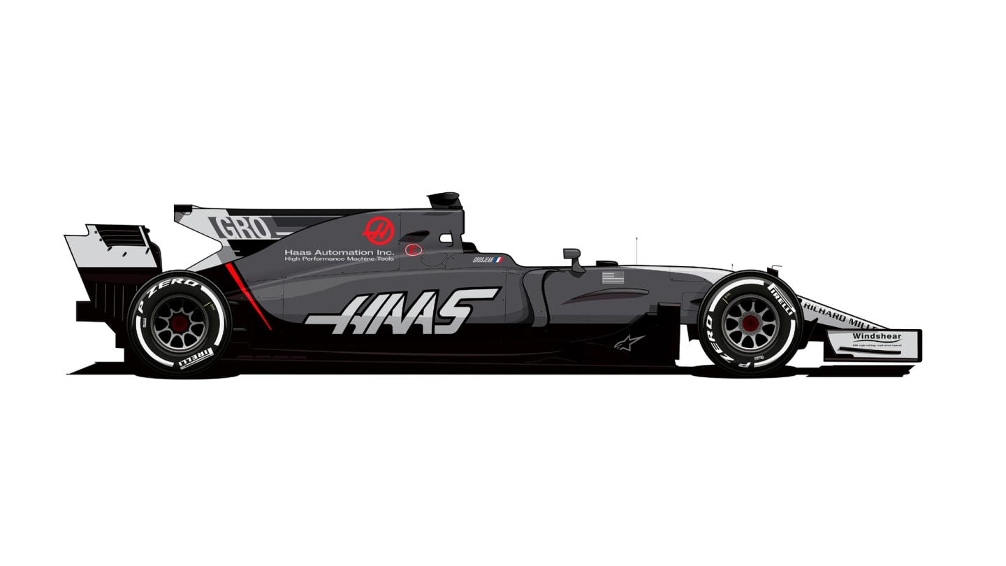 The red nose didn't stay long on the VF-17, however. At the 2017 Monaco Grand Prix, it was swapped out for a white one with red being reserved only for striping. The drivers' names and numbers were made larger to help fans identify who was at the wheel.