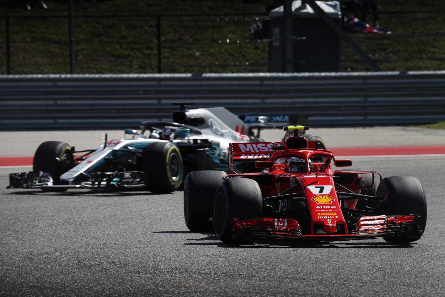 CIRCUIT OF THE AMERICAS, UNITED STATES OF AMERICA - OCTOBER 21: Kimi Raikkonen, Ferrari SF71H,