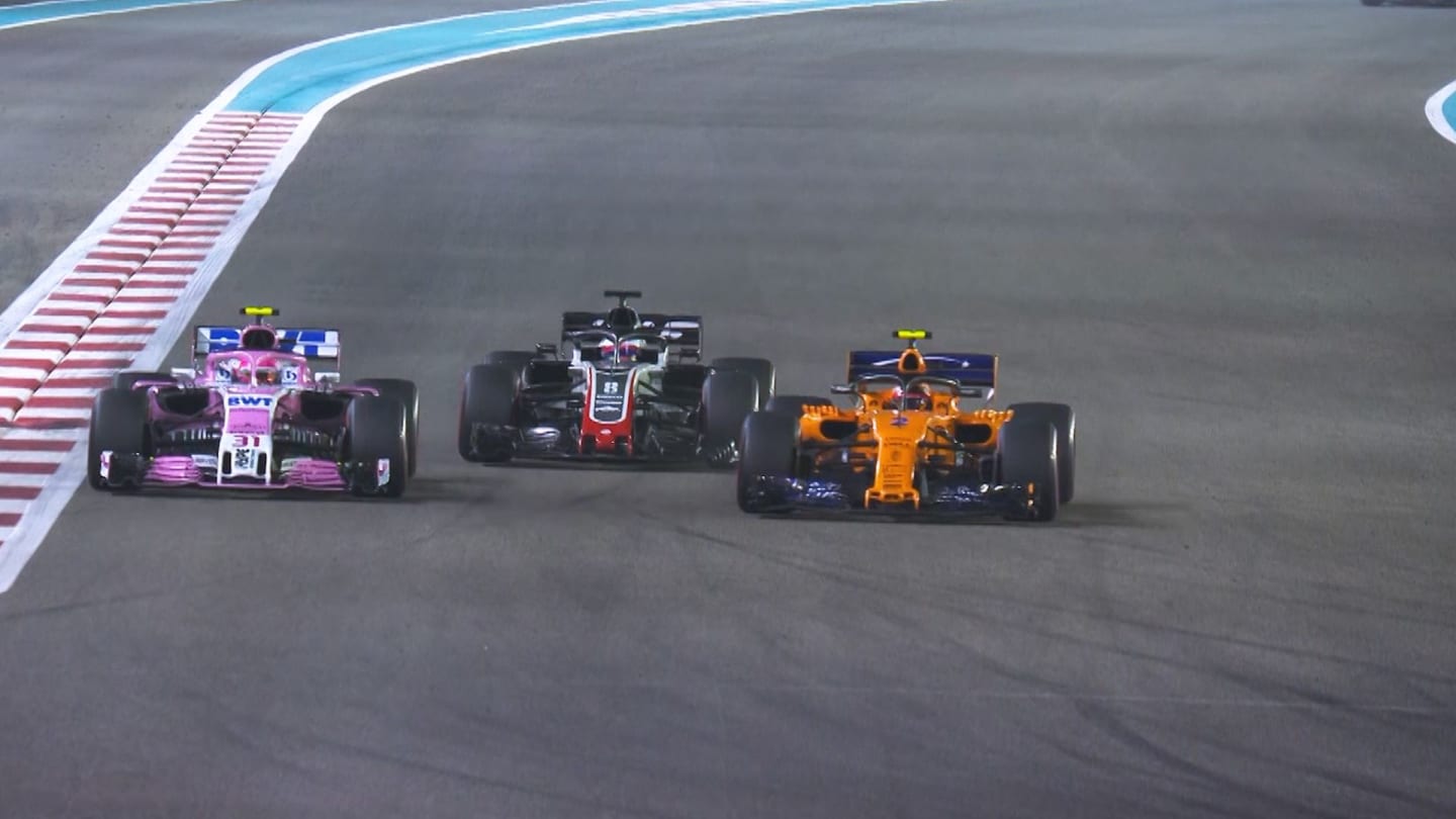 RACE: Vandoorne emerges ahead after three-way scrap with Grosjean and Ocon