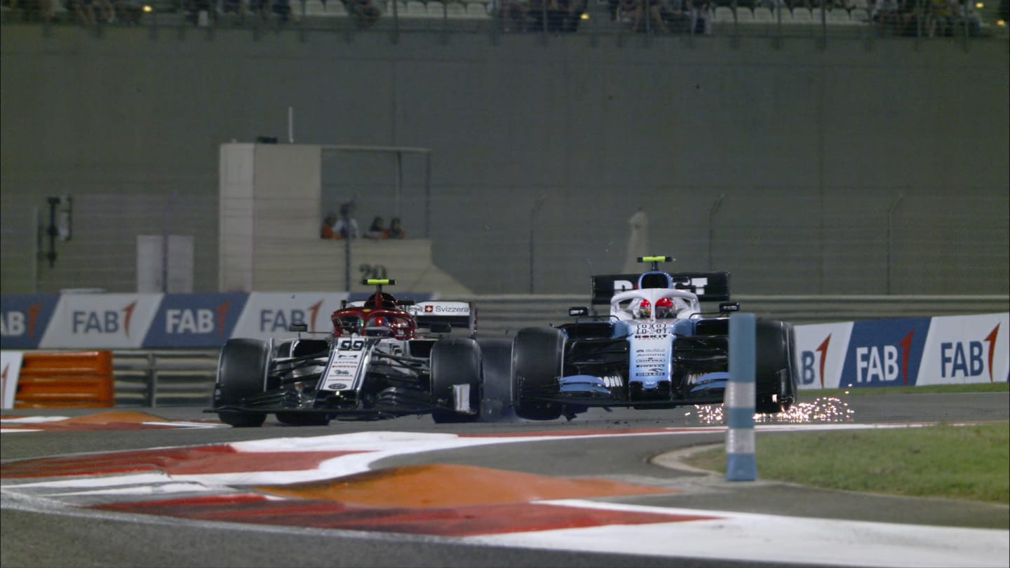 Abu Dhabi GP: Kubica and Giovinazzi bang wheels
