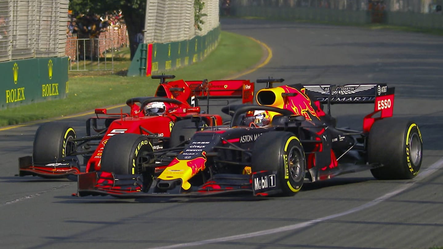 AUSTRALIAN GP: Verstappen battles his way past Vettel