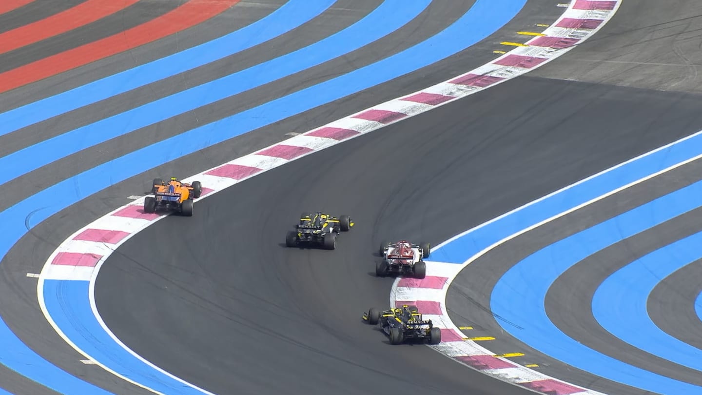 FRENCH GP: Norris loses out in mullti-car final-lap fight
