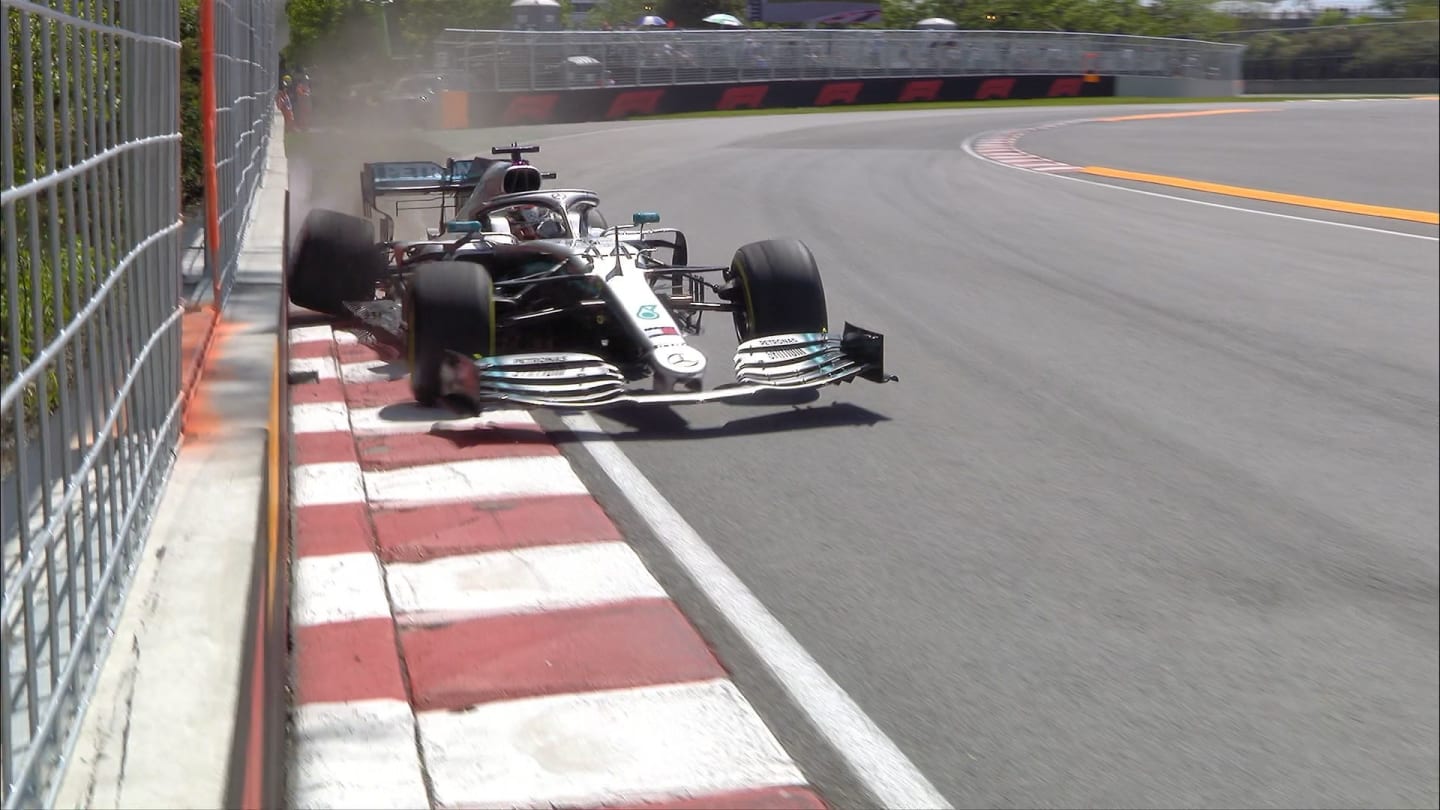 FP2: Hamilton picks up puncture after heavy hit with Turn 9 wall