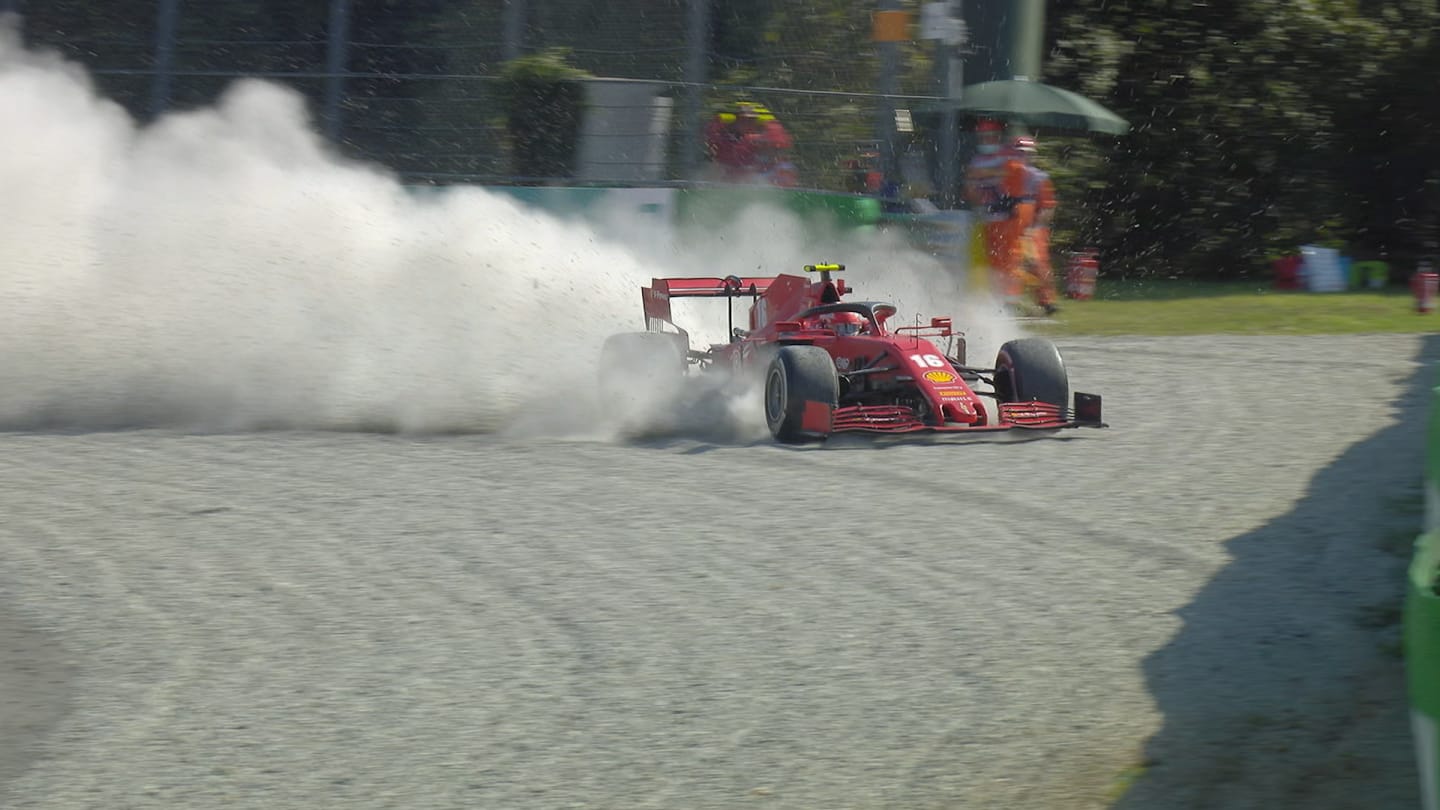 2020 Italian Grand Prix: Leclerc destroys Ferrari in huge crash at Monza