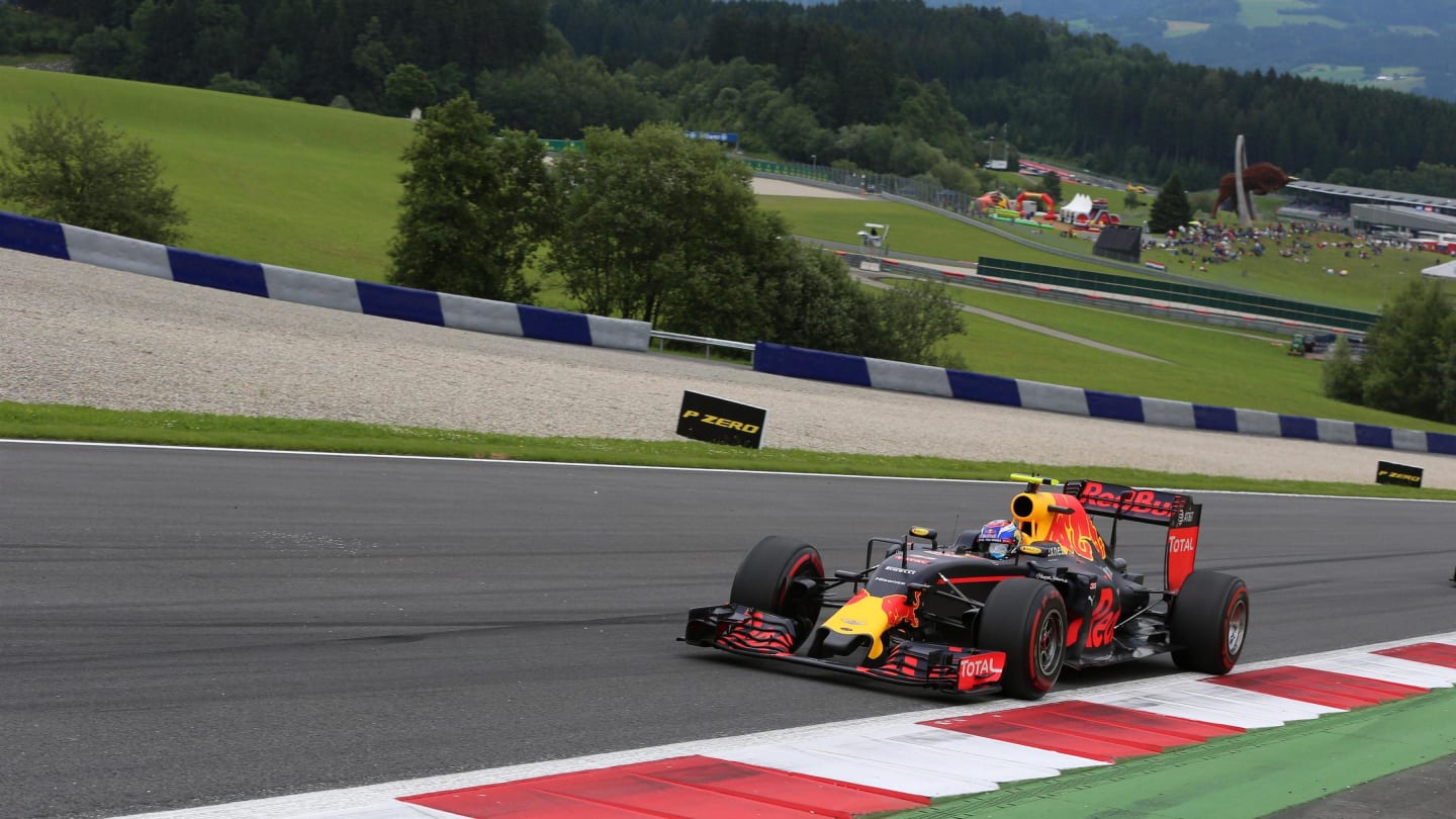 Max Verstappen (NED) Red Bull Racing RB12 at Formula One World Championship, Rd9, Austrian Grand