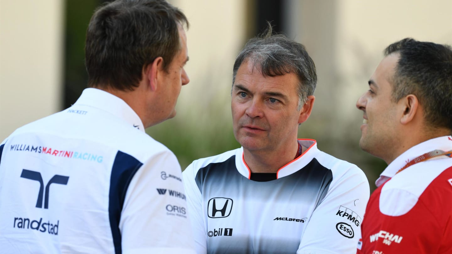 Steve Nielson (GBR) Williams F1 Sporting Manager, Dave Redding (GBR) McLaren and Diego Ioverno