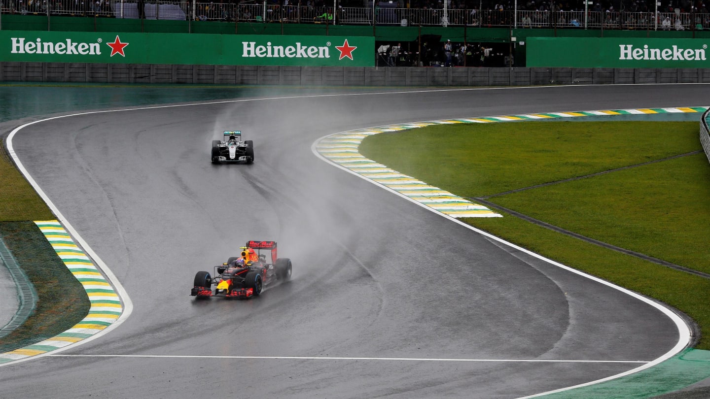 Max Verstappen (NED) Red Bull Racing RB12 at Formula One World Championship, Rd20, Brazilian Grand