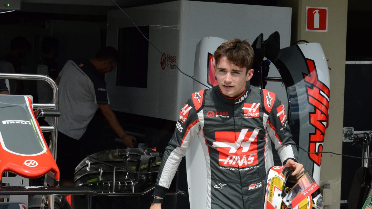 Charles Leclerc (MON) Haas F1 at Formula One World Championship, Rd20, Brazilian Grand Prix,